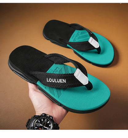 Men's Ankle Wrap Slip-Resistant Beach Slide Sandals – Hollow Out, Lightweight Summer Slippers