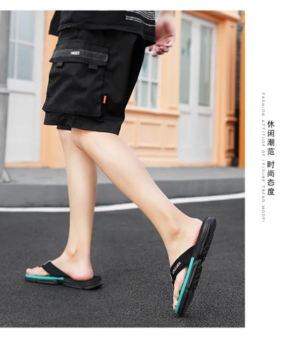 Men's Ankle Wrap Slip-Resistant Beach Slide Sandals – Hollow Out, Lightweight Summer Slippers
