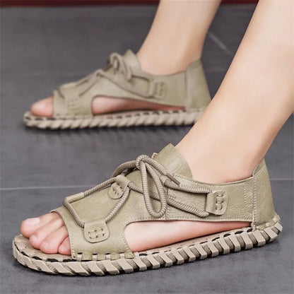 Men's Roman-Style Strappy Gladiator Sandals – Breathable, Open Toe, Casual Summer Footwear