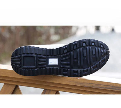Men's Lace-Up Canvas Training Sneakers – Breathable, Non-Slip, Thick Bottom Casual Shoes