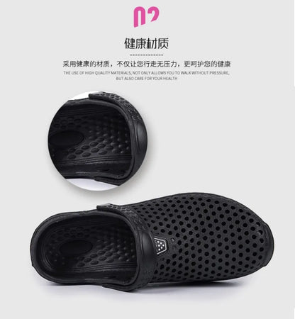 Men's EVA Clog Slippers – Lightweight Beach Garden Shoes, Slip-On Outdoor Sandals