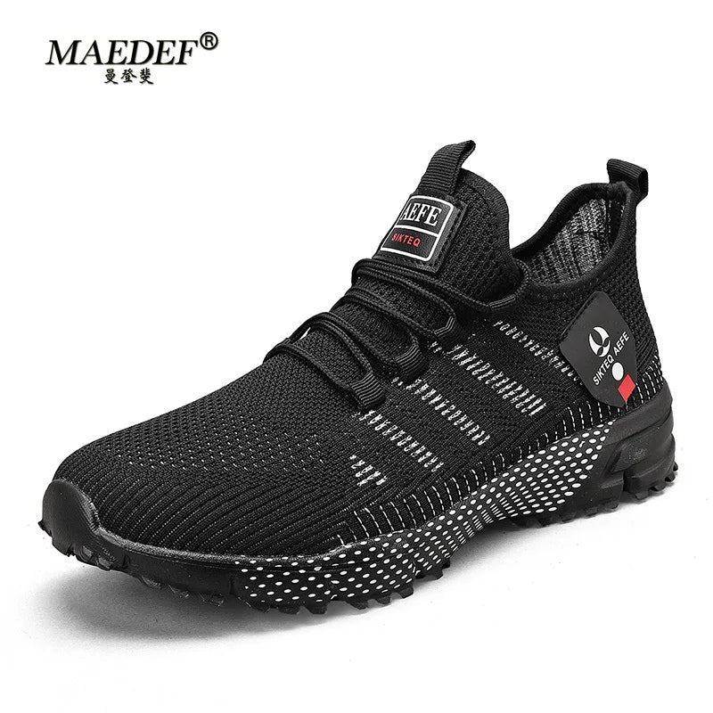 Men's Summer Tennis Lightweight Running Sneakers – Breathable Mesh, Anti-Odor, Massage Insole