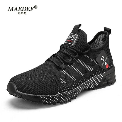 Men's Summer Tennis Lightweight Running Sneakers – Breathable Mesh, Anti-Odor, Massage Insole