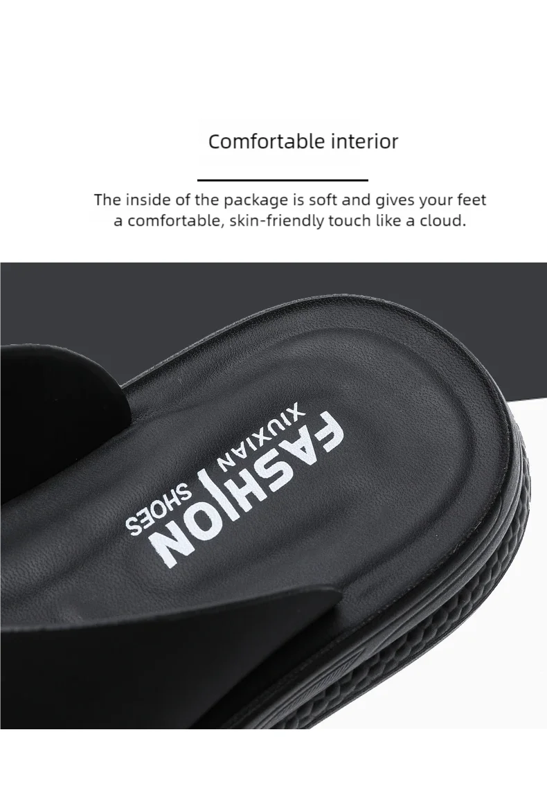 Men's Anti-Slip Waterproof Outdoor Flip Flops – Microfiber, Comfort Beach Sandals