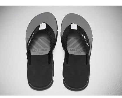 Men's Ankle Wrap Slip-Resistant Beach Slide Sandals – Hollow Out, Lightweight Summer Slippers