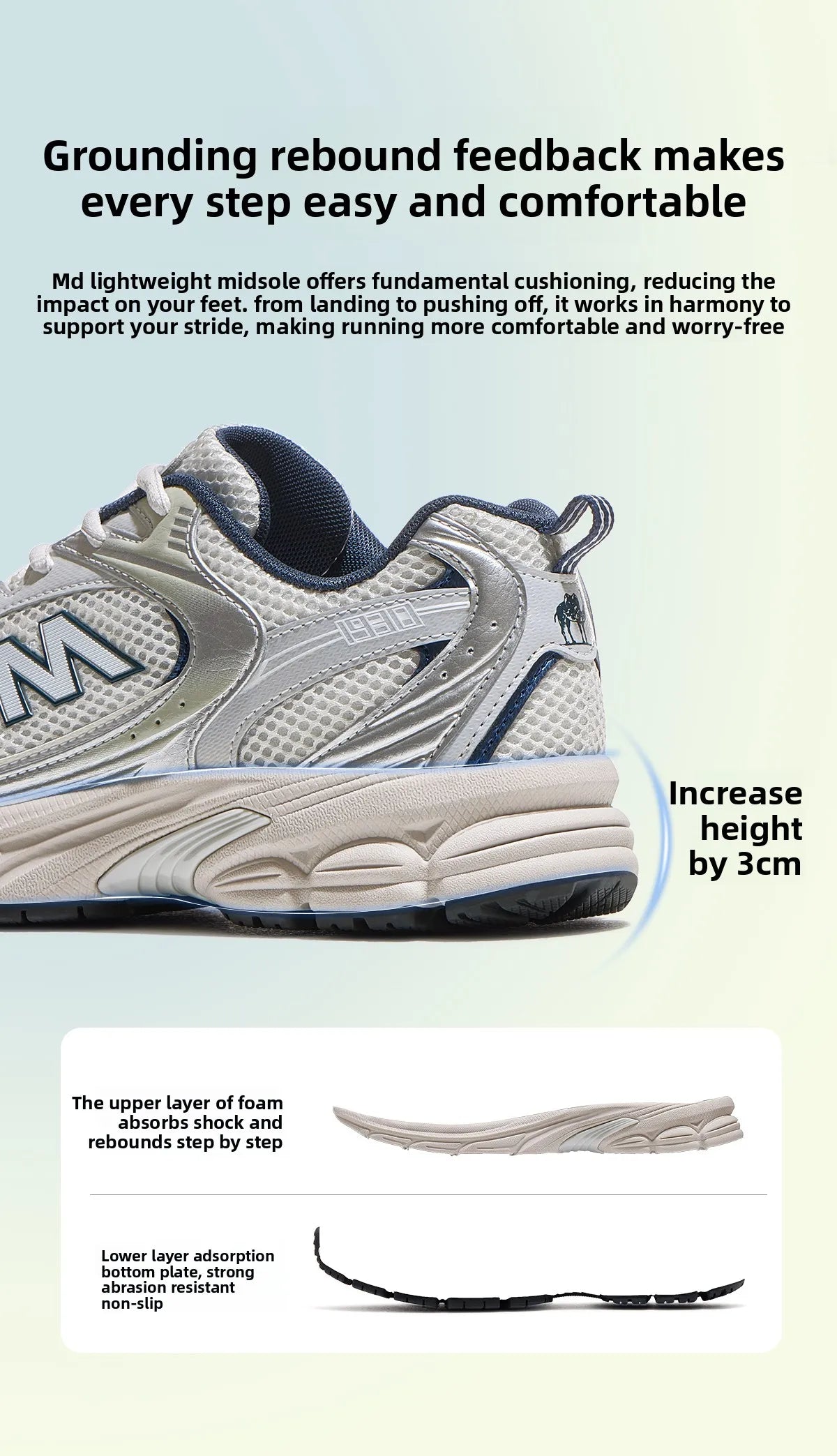 Golden Camel Men Runing Shoes All-terrain Outdoor Comfortable Cushioning Jogging Trekking Casual Sneakers Fashion Versatile