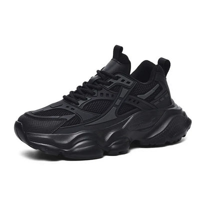 Men's Platform Street Athletic Sneakers – Breathable Air Mesh, Lace-Up, Plus Size Up to 52