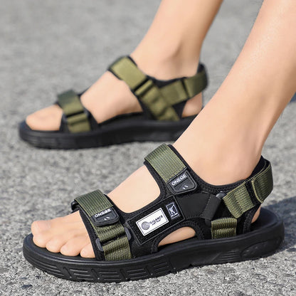 Men's Trendy Sports Beach Sandals – Wear-Resistant, Rivet Detail, Casual Summer Shoes