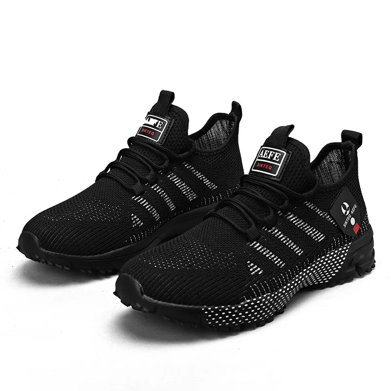 Men's Summer Tennis Lightweight Running Sneakers – Breathable Mesh, Anti-Odor, Massage Insole