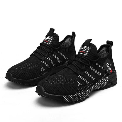 Men's Summer Tennis Lightweight Running Sneakers – Breathable Mesh, Anti-Odor, Massage Insole