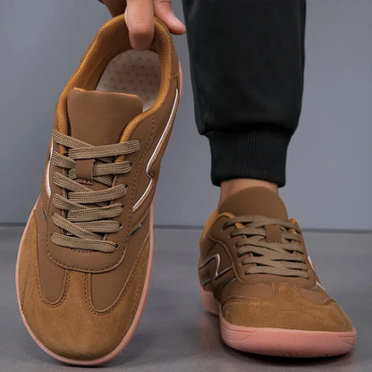 VENOCON Men's Wide Ball Extra Light Toe Box Nose Feet Minimalist Barefoot Leather Shoes Sneakers Footwear For Men Woman