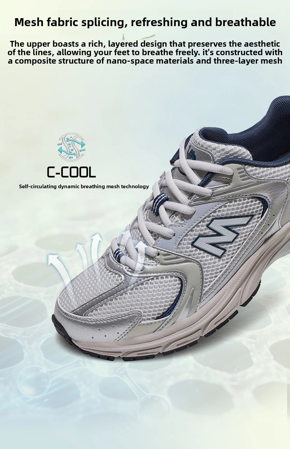 Golden Camel Men's All-Terrain Running Shoes – Cushioned, Breathable, Jogging & Trekking Sneakers