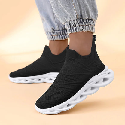 Platform Mesh Socks Blade Slip-On Sport Sneakers – Breathable, Super Lightweight, Unisex Running Shoes