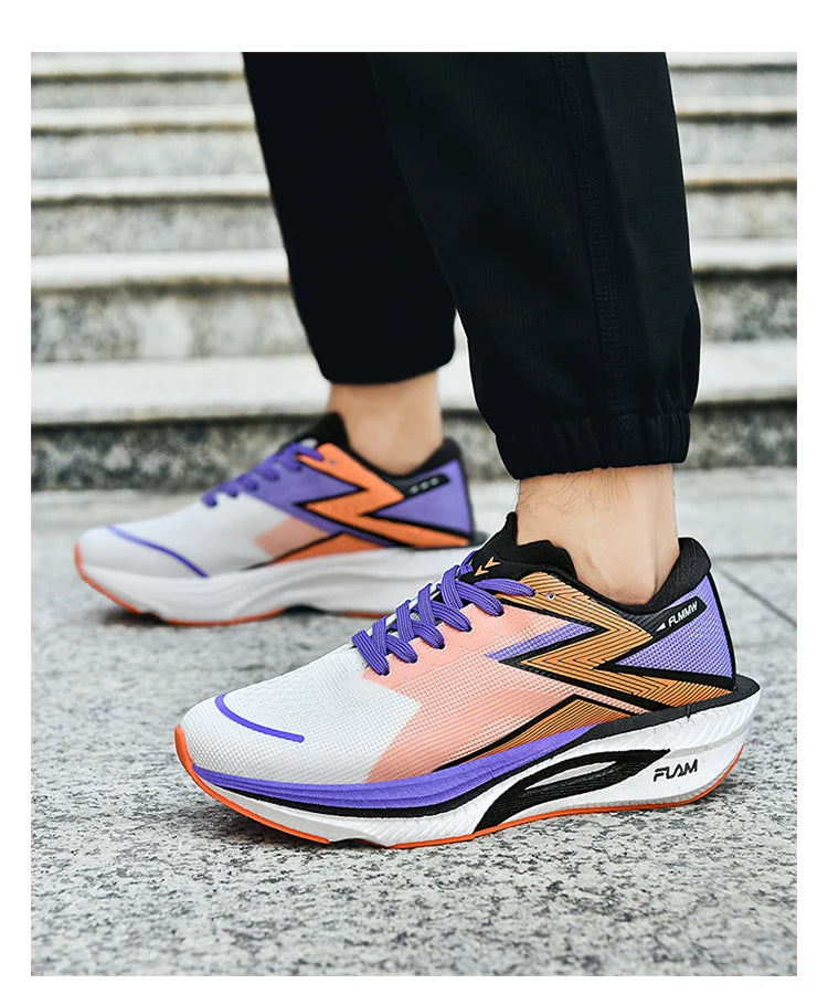 Carbon Board Marathon Running Sneakers – Breathable, Lightweight, Non-Slip Sports Shoes