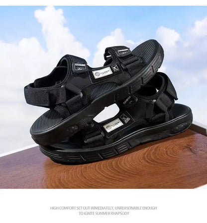 Men's Trendy Sports Beach Sandals – Wear-Resistant, Rivet Detail, Casual Summer Shoes